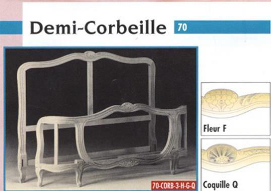 French Bed Frame - Demi-Corbeille